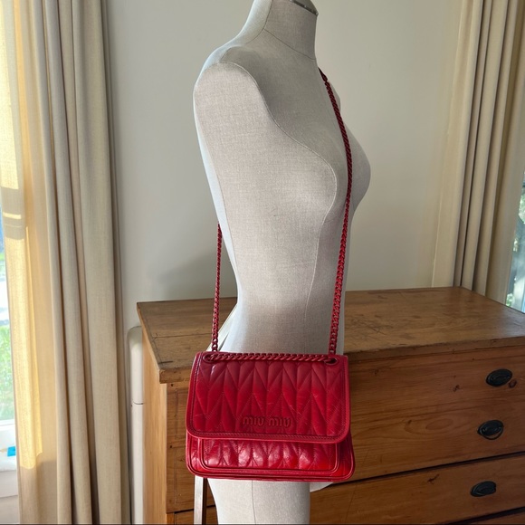 Miu Miu Quilted Flap Shoulder Bag - Picture 16 of 16